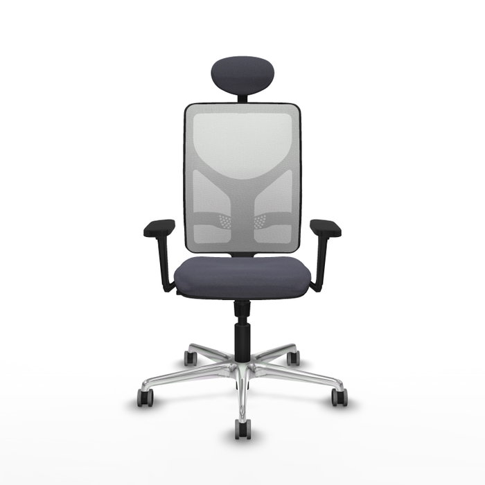 PIQUERAS Y CRESPO Silla de oficina Motilla con mecanismo Sincro, Gris oscuro y Blanco PIQUERAS Y CRESPO Silla de oficina Motilla con mecanismo Sincro, Gris oscuro y Blanco
