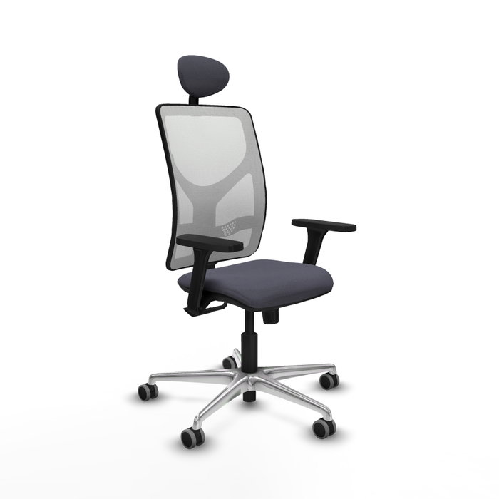 PIQUERAS Y CRESPO Silla de oficina Motilla con mecanismo Sincro, Gris oscuro y Blanco PIQUERAS Y CRESPO Silla de oficina Motilla con mecanismo Sincro, Gris oscuro y Blanco