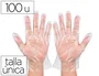 Covid Guantes Desechables de Plástico para Trabajos de Corta Duración, Bolsa 100 Unidades, Talla Única
