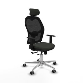 PIQUERAS Y CRESPO Silla de oficina Jorquera con mecanismo Sincro/Traslack y Cabecero 2D
