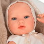 Muñecas Arias Muñeca Reborn Jade Marrón 38 cm con Manta
