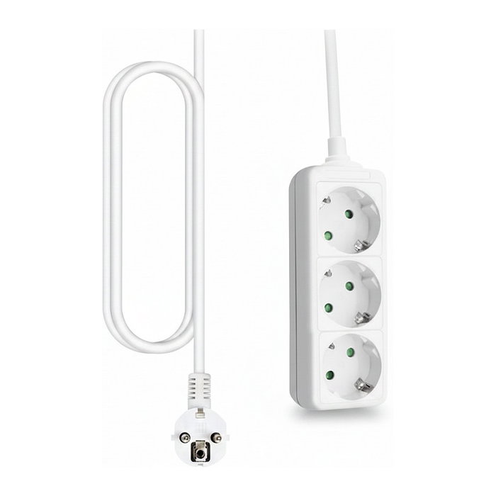 Helos CLASSIC regleta de enchufes 3 tomas, 1,5 m, Blanco Helos CLASSIC regleta de enchufes 3 tomas, 1,5 m, Blanco