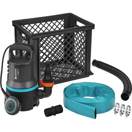 Gardena Kit de prevención de inundaciones 9000 con manguera de 10 m y depósito de 29 L