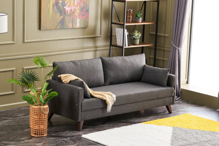 Atelier Del Sofa Sofá-Cama Bella 3 Plazas Antracita
