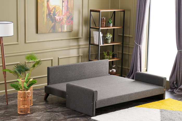 Atelier Del Sofa Sofá-Cama Bella 3 Plazas Antracita