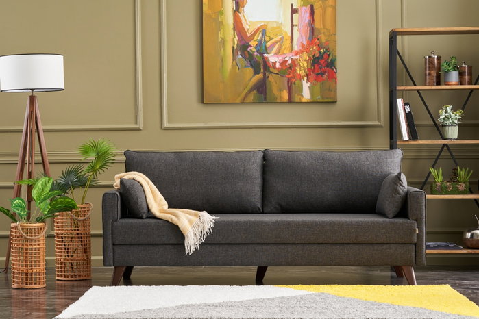 Atelier Del Sofa Sofá-Cama Bella 3 Plazas Antracita