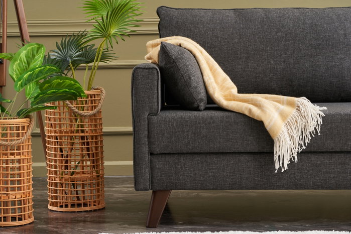 Atelier Del Sofa Sofá-Cama Bella 3 Plazas Antracita