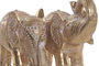 DKD Home Decor Figura de Elefante en Resina Dorado y Marrón