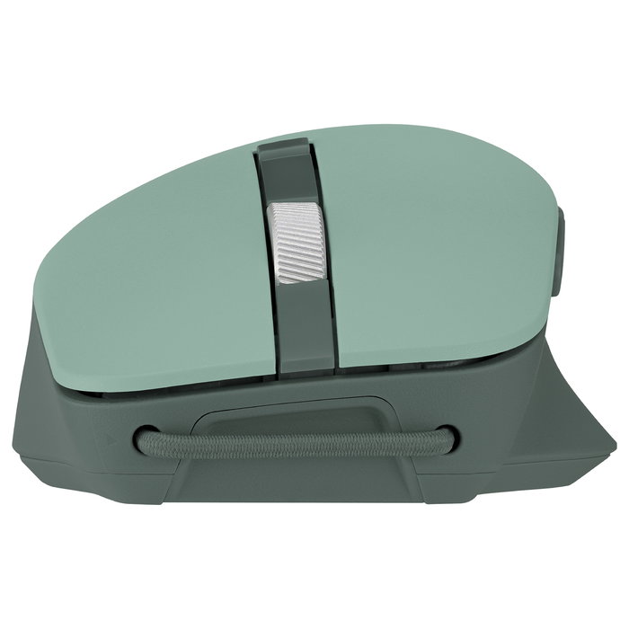 ASUS MD200 Silent Plus Ratón Óptico Inalámbrico RF y Bluetooth 4200 DPI Ambidiestro Verde con 6 Botones Programables