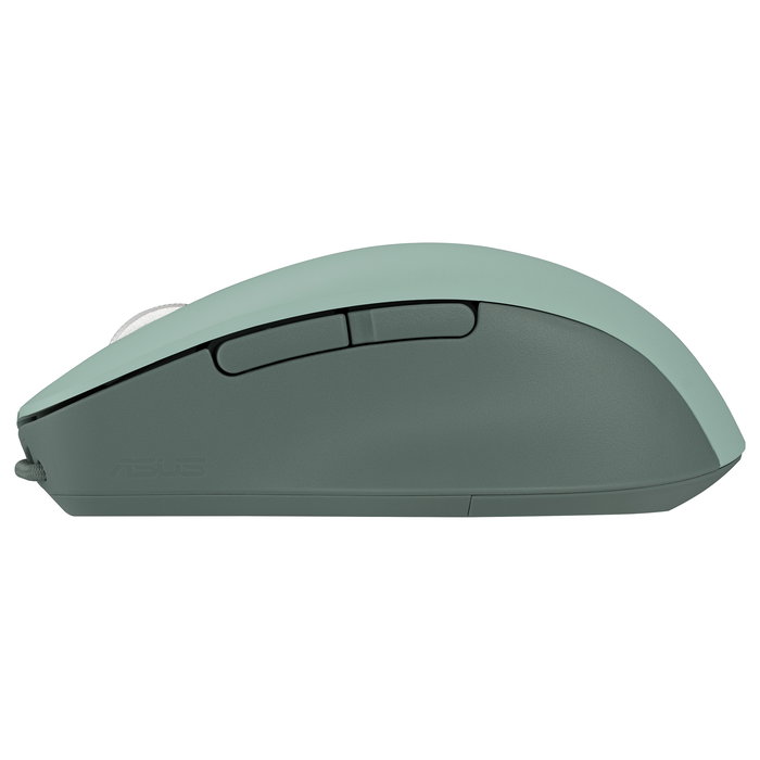 ASUS MD200 Silent Plus Ratón Óptico Inalámbrico RF y Bluetooth 4200 DPI Ambidiestro Verde con 6 Botones Programables
