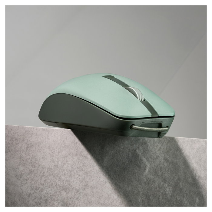 ASUS MD200 Silent Plus Ratón Óptico Inalámbrico RF y Bluetooth 4200 DPI Ambidiestro Verde con 6 Botones Programables