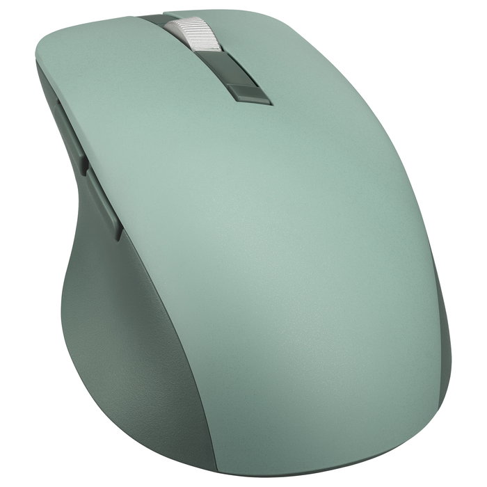 ASUS MD200 Silent Plus Ratón Óptico Inalámbrico RF y Bluetooth 4200 DPI Ambidiestro Verde con 6 Botones Programables