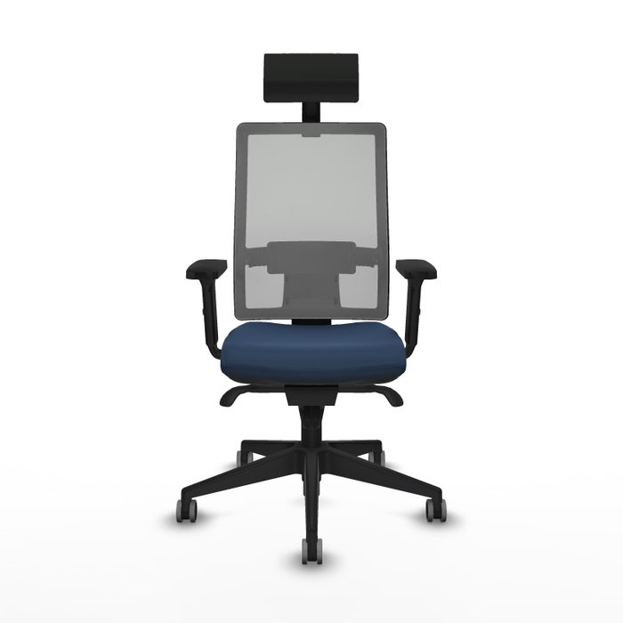 PIQUERAS Y CRESPO Silla de oficina Horna Azul marino y Gris PIQUERAS Y CRESPO Silla de oficina Horna Azul marino y Gris