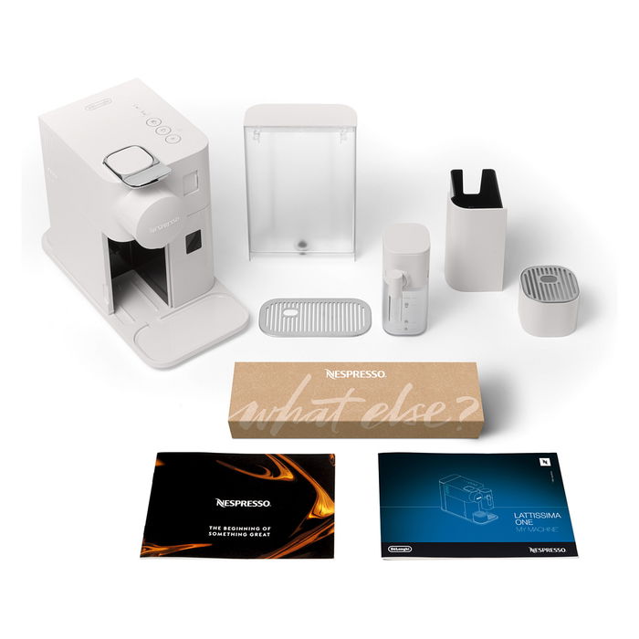 De'Longhi Cafetera de Cápsulas Lattissima One Evo EN510.W Blanca - Máquina para Café con Leche