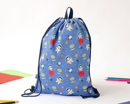 KioKids Bolsa de Almuerzo Azul Guardería Colegio +0 Meses 5 Litros Algodón Poliester