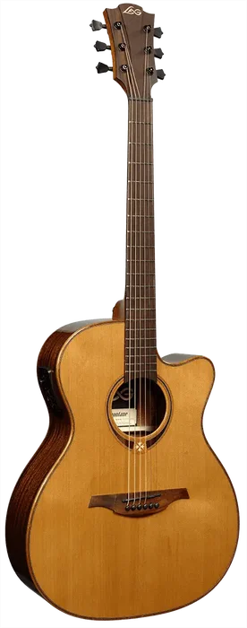 LAG Tramontane 118 A/E Guitarra Acústica Auditorium Cutaway Electroacústica Tapa Cedro Macizo Electrónica Astro-Lâg Natural