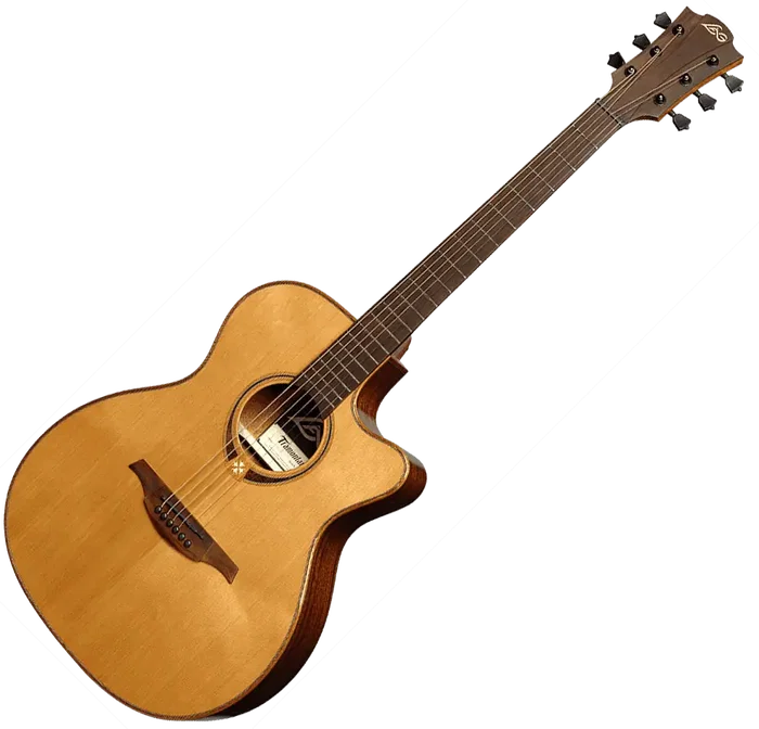 LAG Tramontane 118 A/E Guitarra Acústica Auditorium Cutaway Electroacústica Tapa Cedro Macizo Electrónica Astro-Lâg Natural