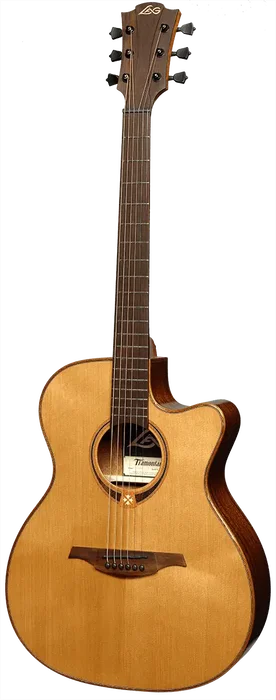 LAG Tramontane 118 A/E Guitarra Acústica Auditorium Cutaway Electroacústica Tapa Cedro Macizo Electrónica Astro-Lâg Natural