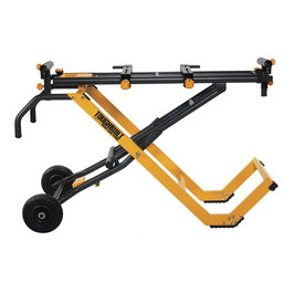 Toughbuilt Soporte para Sierra de Inglete Universal TB-S600, Base Universal Plegable con Ruedas de 22 cm y Extensión de 3 m para Material, Incluye Bandeja y Soportes