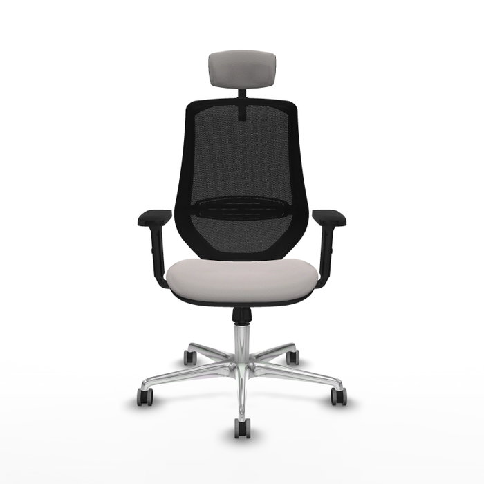 PIQUERAS Y CRESPO Silla de oficina Mardos con mecanismo Sincro, Blanco y Negro PIQUERAS Y CRESPO Silla de oficina Mardos con mecanismo Sincro, Blanco y Negro
