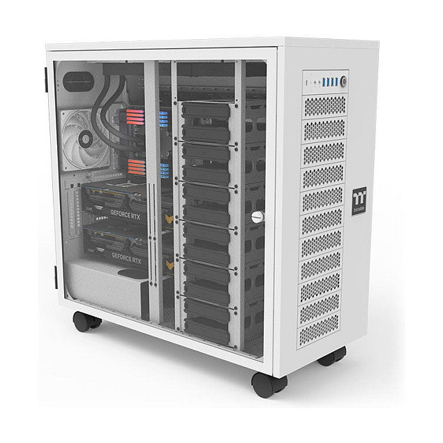 Thermaltake AX700 TG Caja de PC Blanca Torre Compatible con ATX, EATX, micro ATX, Mini-ITX, SSI CEB, SSI EEB, XL-ATX