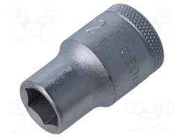 GEDORE Vaso de 12mm con 6 ángulos y conexión de 1/2 de pulgada