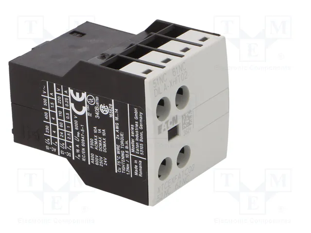 EATON ELECTRIC Contactores auxiliares DILA-XHIT02 NC x2