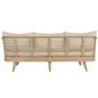DKD Home Decor Sofá de Ratán y Poliéster Natural
