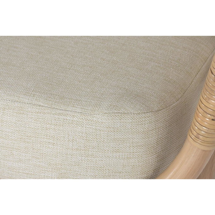 DKD Home Decor Sofá Balines Natural Beige Ratan Poliester 200 cm