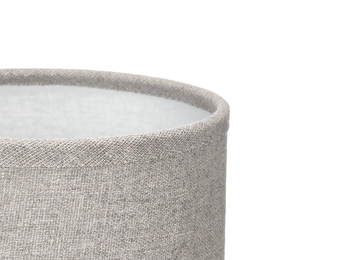 Giftdecor Lampara Sobremesa Tela Gris 13 cm x 20 cm x 13 cm (Set de 12)