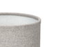 Giftdecor Lampara Sobremesa Tela Gris 13 cm x 20 cm x 13 cm (Set de 12)