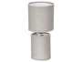 Giftdecor Lampara Sobremesa Tela Gris 13 cm x 20 cm x 13 cm (Set de 12)