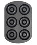 Quttin Molde para Horno de Rosquillas 6 Unidades 8.5 cm (12 Unidades)