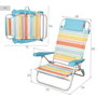 AKTIVE Silla Plegable de Aluminio