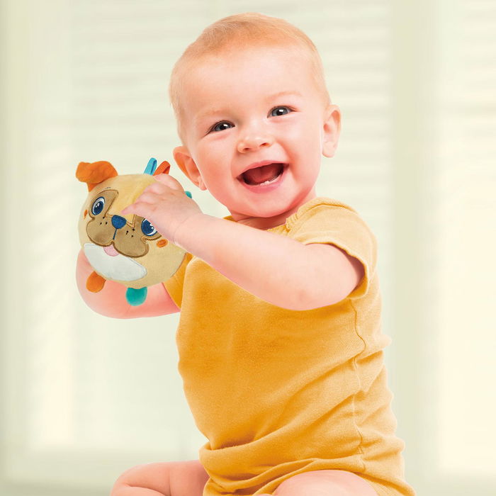 Clementoni Display Suaves Amigos Animales 17683 Sonajero Texturas Desarrollo Sensorial +3 Meses