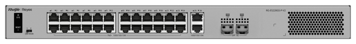 Ruijie Networks RG-ES228GS-P-V2 Switch Gestionado L2 PoE 370W Ruijie Networks RG-ES228GS-P-V2 Switch Gestionado L2 PoE 370W