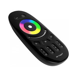 Miboxer Control remoto LED RGB-W 4 zonas negro para Mi-Light/Mi-Boxer