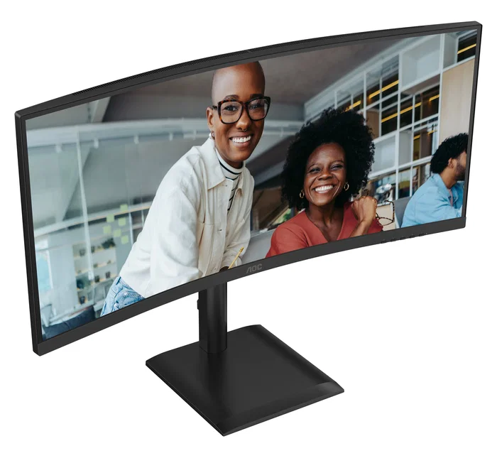 AOC CU34E4CV Monitor Profesional Ultrapanorámico Curvo 34 pulg WQHD Black
