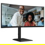 AOC CU34E4CV Monitor Curvo 86,4 cm (34") 3440x1440 UWQHD 21:9 120Hz 4ms AMD FreeSync 2xHDMI DP USB-C Negro