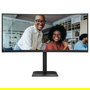AOC CU34E4CV Monitor Curvo 86,4 cm (34") 3440x1440 UWQHD 21:9 120Hz 4ms AMD FreeSync 2xHDMI DP USB-C Negro