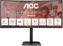 AOC CU34E4CV Monitor Profesional Curvo 34 pulg. WQHD 120Hz