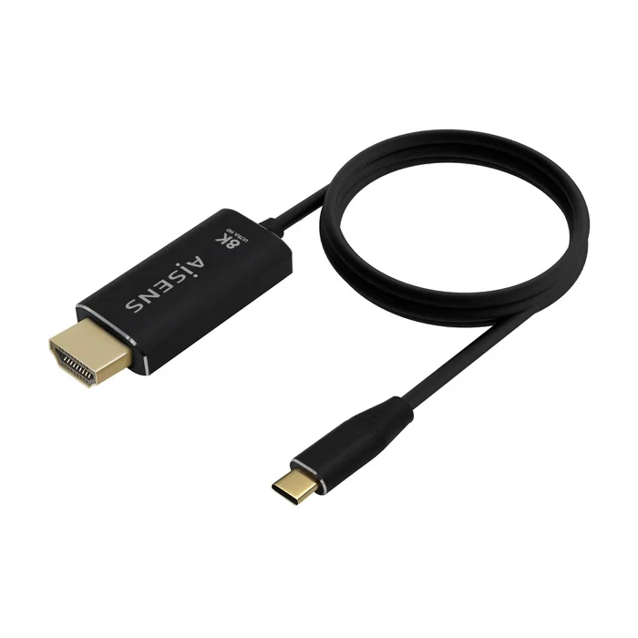 Aisens Cable Conversor de Aluminio USB-C a HDMI 2.1 8K@60Hz, 1m, Negro Aisens Cable Conversor de Aluminio USB-C a HDMI 2.1 8K@60Hz, 1m, Negro