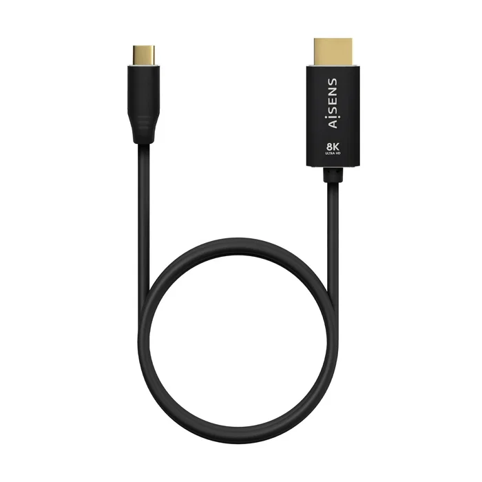 Aisens Cable Conversor de Aluminio USB-C a HDMI 2.1 8K@60Hz, 1m, Negro Aisens Cable Conversor de Aluminio USB-C a HDMI 2.1 8K@60Hz, 1m, Negro