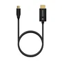 Aisens Cable Conversor de Aluminio USB-C a HDMI 2.1 8K@60Hz, 1m, Negro