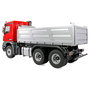 AMEWI Mercedes-Benz Arocs 6x6 Muldenkipper 1:14 RTR, Camión Basculante Eléctrico Radio Control, 595 mm, 6.1 kg, 5000 mAh, 14+ años, Rojo/Gris
