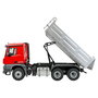 AMEWI Mercedes-Benz Arocs 6x6 Muldenkipper 1:14 RTR, Camión Basculante Eléctrico Radio Control, 595 mm, 6.1 kg, 5000 mAh, 14+ años, Rojo/Gris