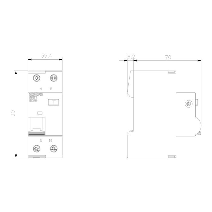 Siemens FI-LS 5SU1354-6KK16 2x16A-0,03A 10kA