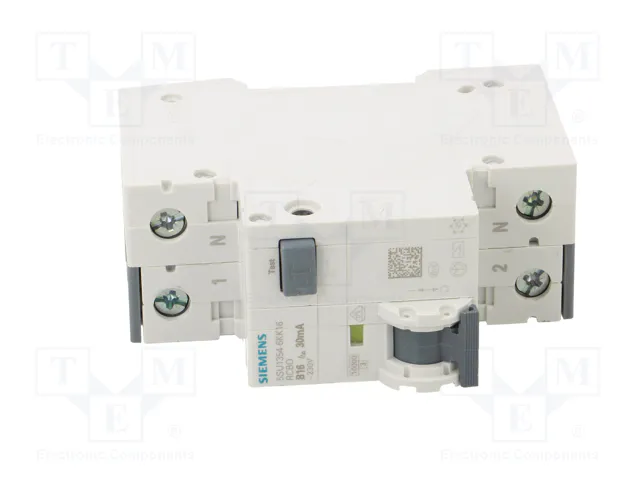 Siemens FI-LS 5SU1354-6KK16 B 2x16A-0,03A 10kA Siemens FI-LS 5SU1354-6KK16 B 2x16A-0,03A 10kA
