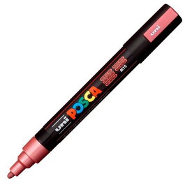 Posca Marcador Pc-5M No Permanente Punta Forma de Bala 1,8-2,5 mm Rojo Metálico (Set de 6) (Set de 6)