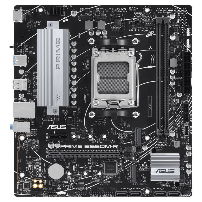ASUS PRIME B650M-R Placa Base AMD AM5 DDR5 mATX para Procesadores AMD Ryzen 7000 y 8000 Series ASUS PRIME B650M-R Placa Base AMD AM5 DDR5 mATX para Procesadores AMD Ryzen 7000 y 8000 Series
